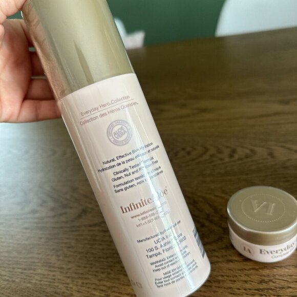 NEW! Infinite Aloe Everyday Hero Skincare Cream 8 OZ+ travel -Original Scent - Picture 3 of 14